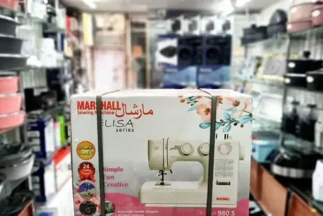 چرخ خیاطی مارشال یا ۲سال گارانتی سوزن نخ کن دار|چرخ خیاطی و ریسندگی|قم, نیروگاه|دیوار