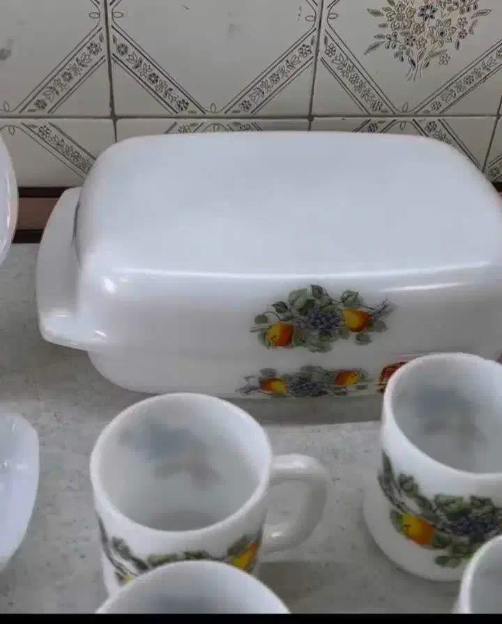 سرویس گل میوه فرانسوی|ظروف سرو و پذیرایی|نطنز, |دیوار