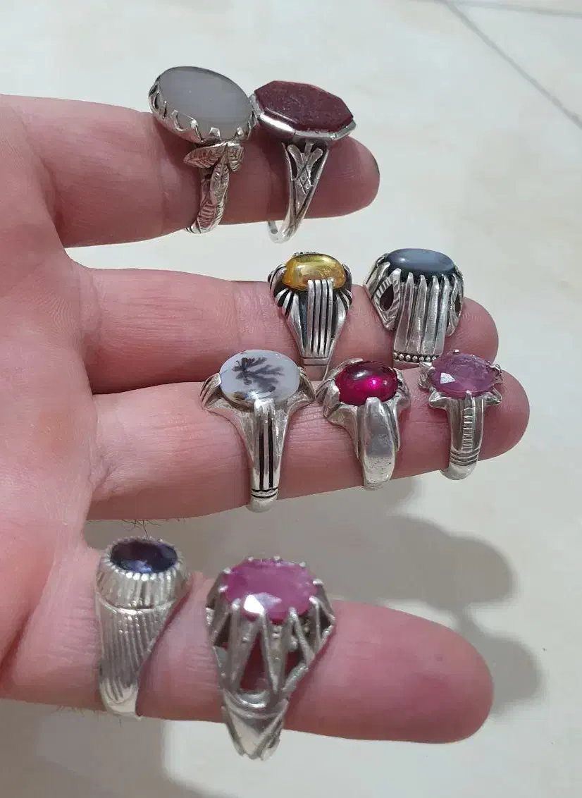 انگشتر شجر و یاقوت و عقیق|جواهرات|تهران, شهرک طالقانی|دیوار