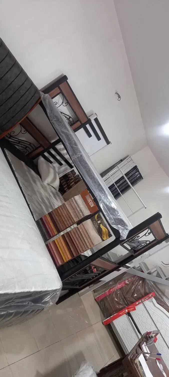 تخت دو طبقه فلزی|تخت و سرویس خواب|الوند, |دیوار