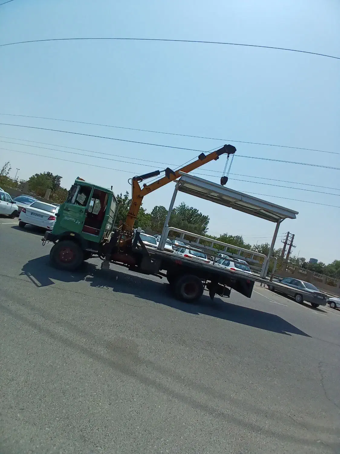 جرثقیل ۳ تن جهت جابجایی بار|خدمات حمل و نقل|چهاردانگه (تهران), |دیوار