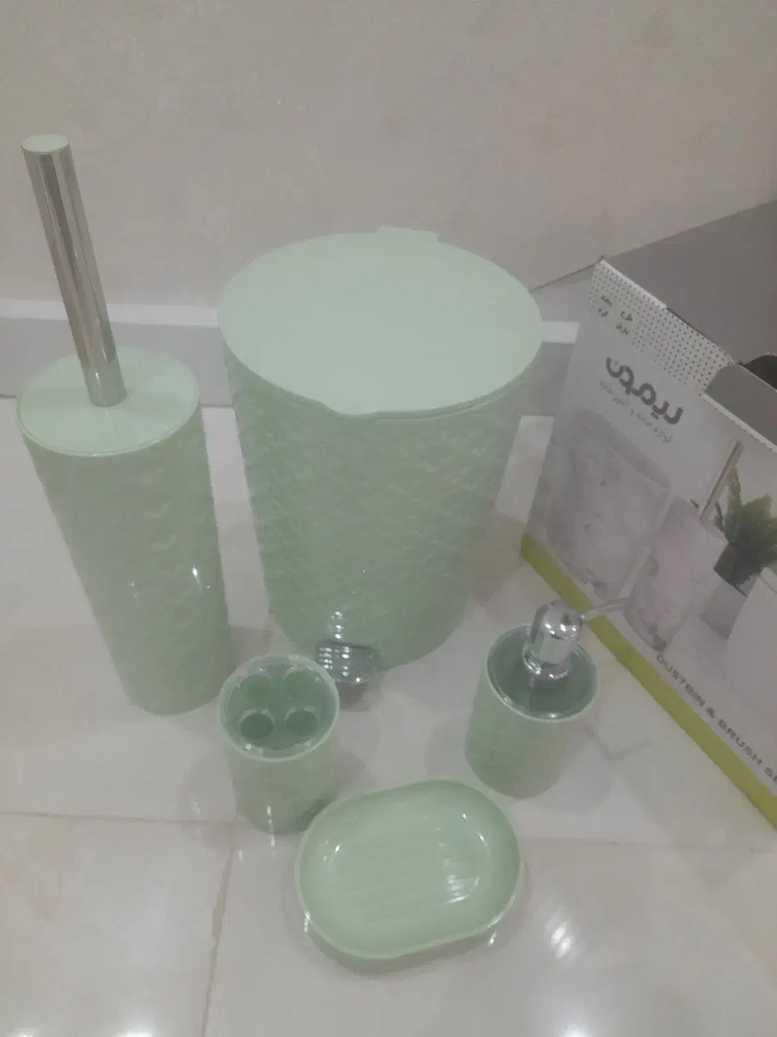 ست سرویس بهداشتی لیمون گلدار|لوازم سرویس بهداشتی|ساوه, |دیوار