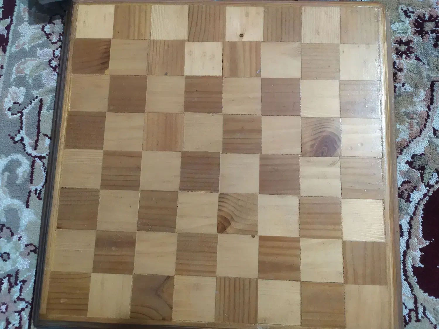 صفحه شطرنج چوبی بدون مهره|کلکسیون و سرگرمی|قم, نیروگاه|دیوار