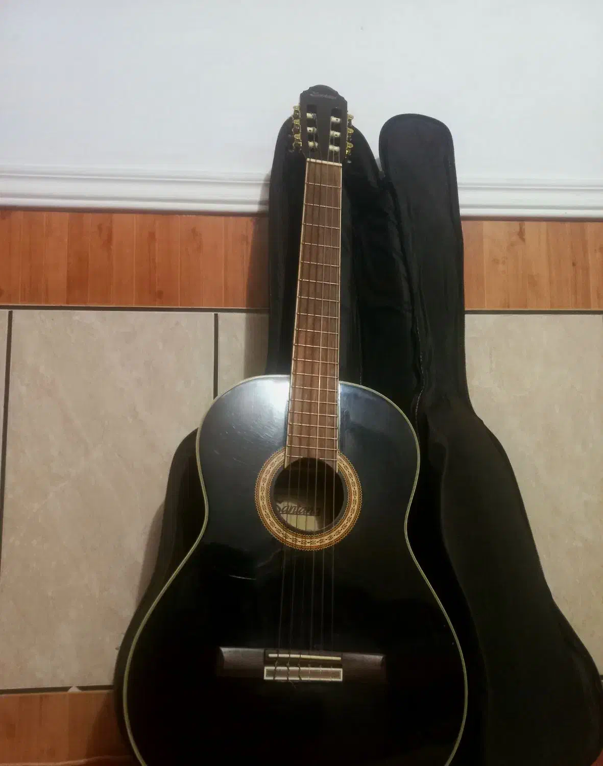 گیتار اسپانیایی سانتانا CG010BK|گیتار، بیس، امپلیفایر|گرگان, |دیوار