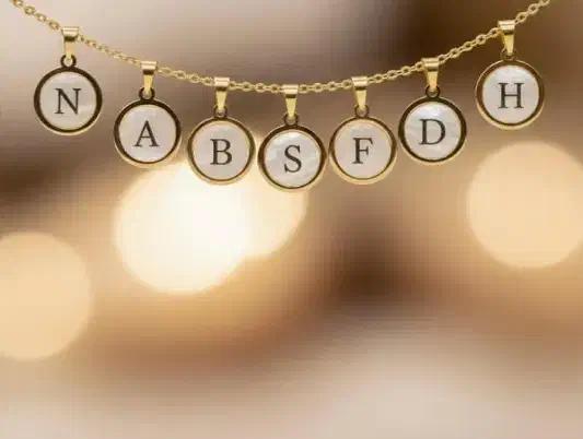 پلاک حروف اسم طلا سبک نو|جواهرات|کرج, المهدی|دیوار