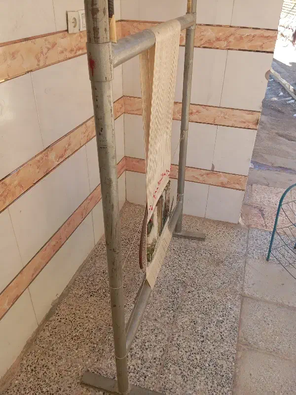 قالی ابریشم نیم بافت|فرش|فارسان, |دیوار