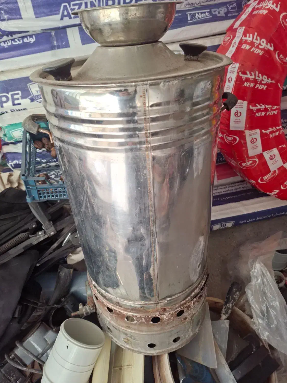 سماور ۳۵یا۴۰لیتری|سماور، چای‌ساز، قهوه‌ساز|گنبد کاووس, |دیوار