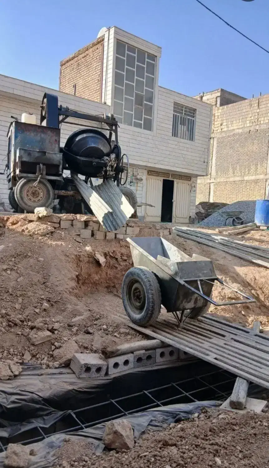 بتن ریزی با خلاطه|خدمات پیشه و مهارت|آغاجاری, |دیوار