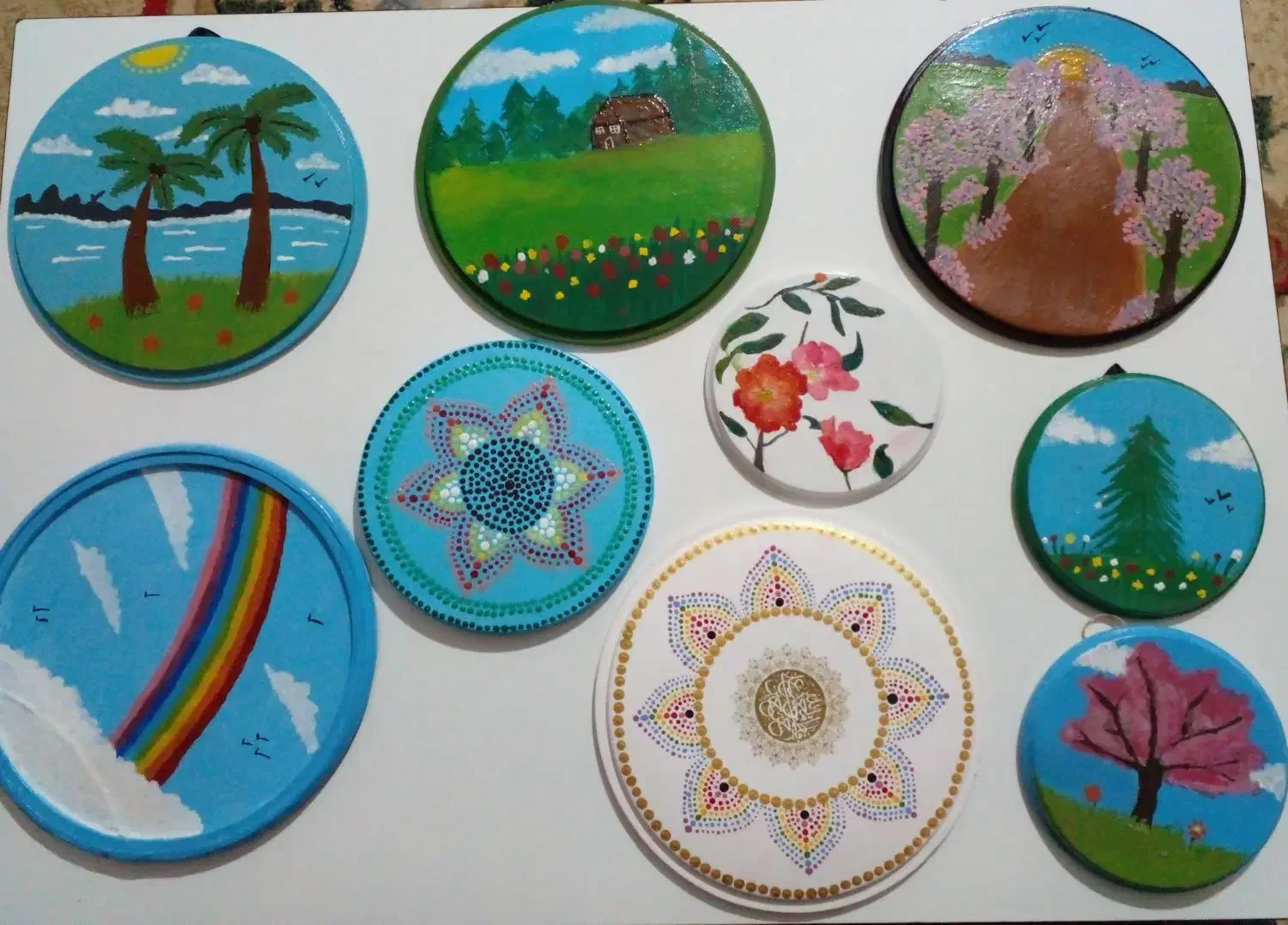 آینه نقطه کوبی شده مشکی|آینه|آق قلا, |دیوار