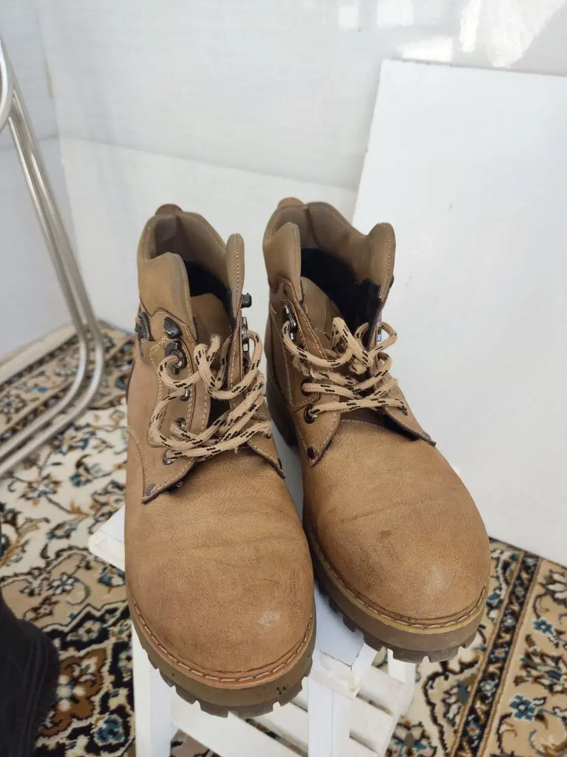 نیم بوت عسلی|کیف، کفش، کمربند|قزوین, |دیوار