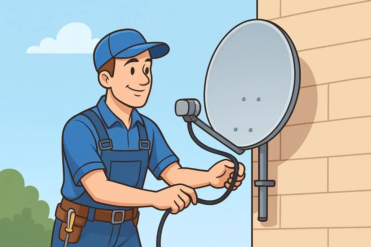 نصب آنتن ثابت ودیجیتال|خدمات پیشه و مهارت|ملارد, |دیوار