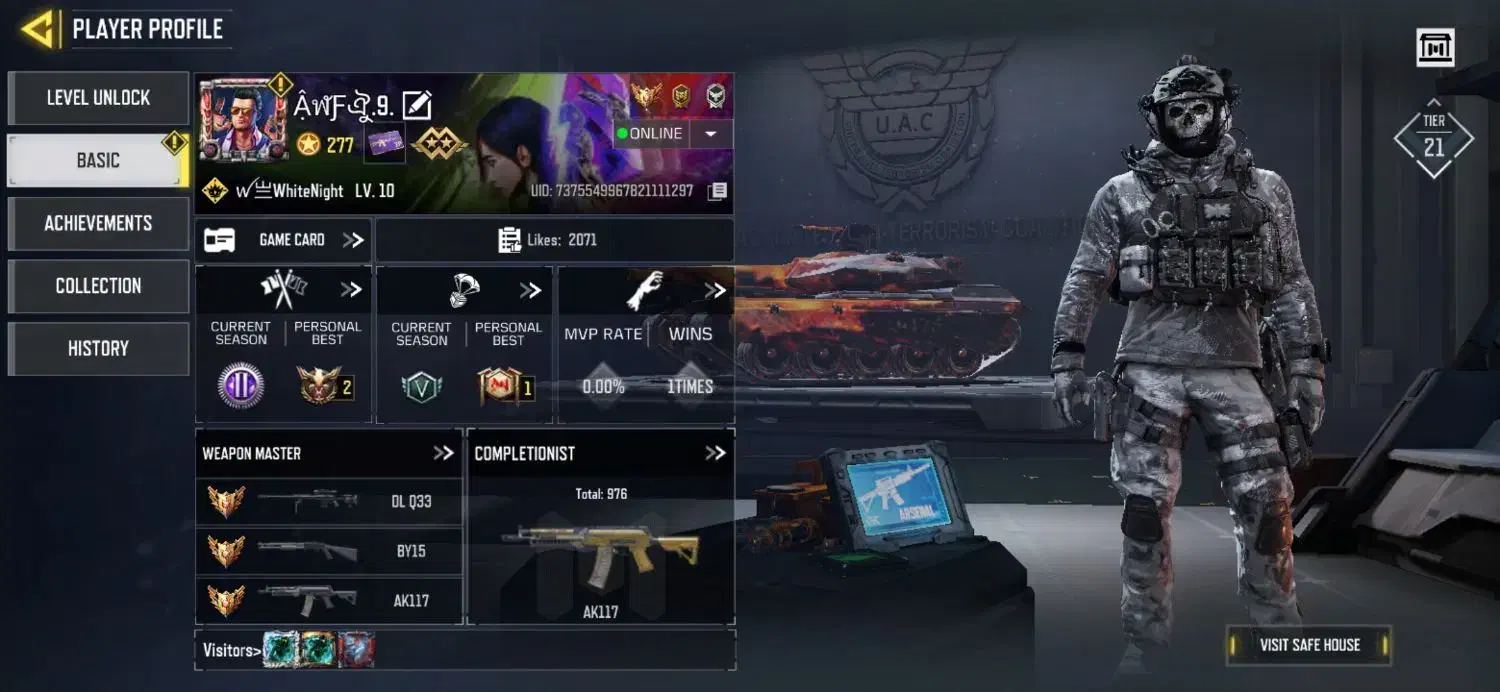 اکانت کالاف|کنسول، بازی ویدئویی و آنلاین|شیراز, میانرود|دیوار