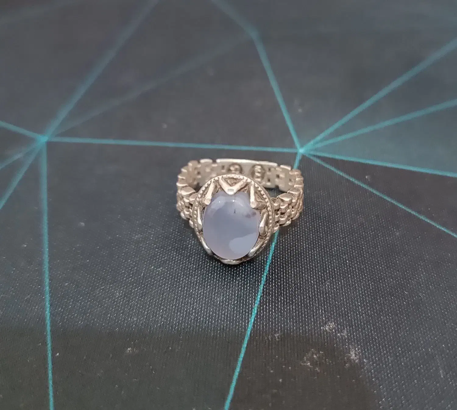 انگشتر نقره عقیق یمن کبود|جواهرات|اهواز, کوروش|دیوار