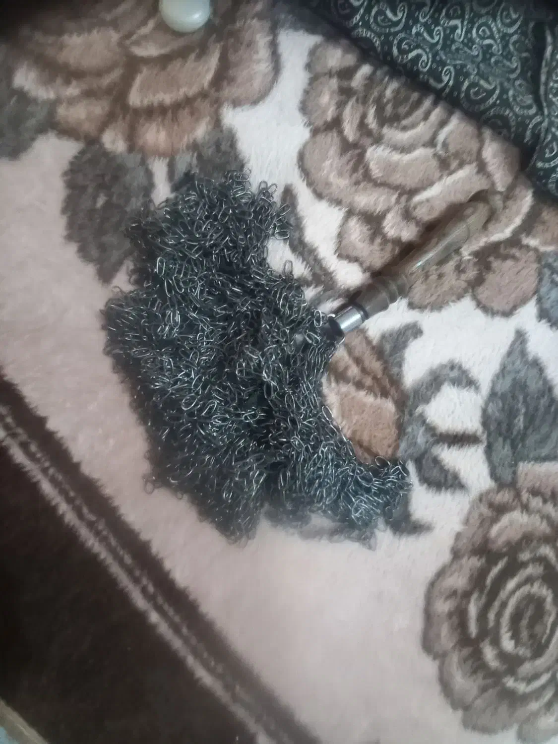 زنجیر عزاداری قدیمی سنگین|کلکسیون اشیاء عتیقه|قم, شاه سید علی|دیوار