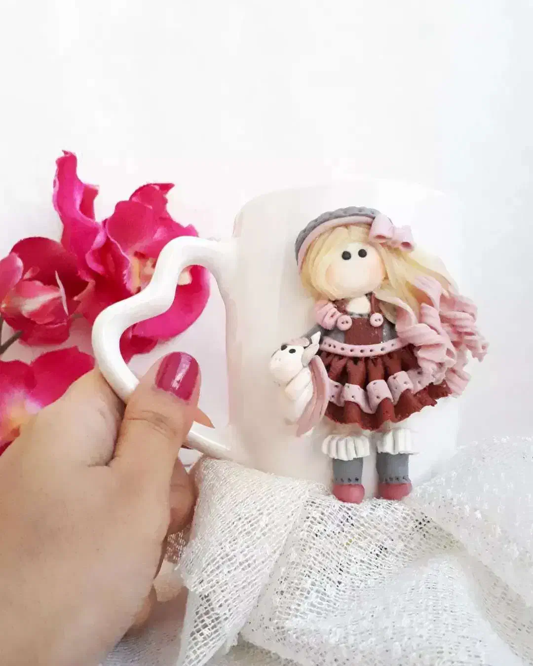 ماگ عروسکی دستساز|صنایع دستی و سایر لوازم تزئینی|رشت, کوی مهر|دیوار