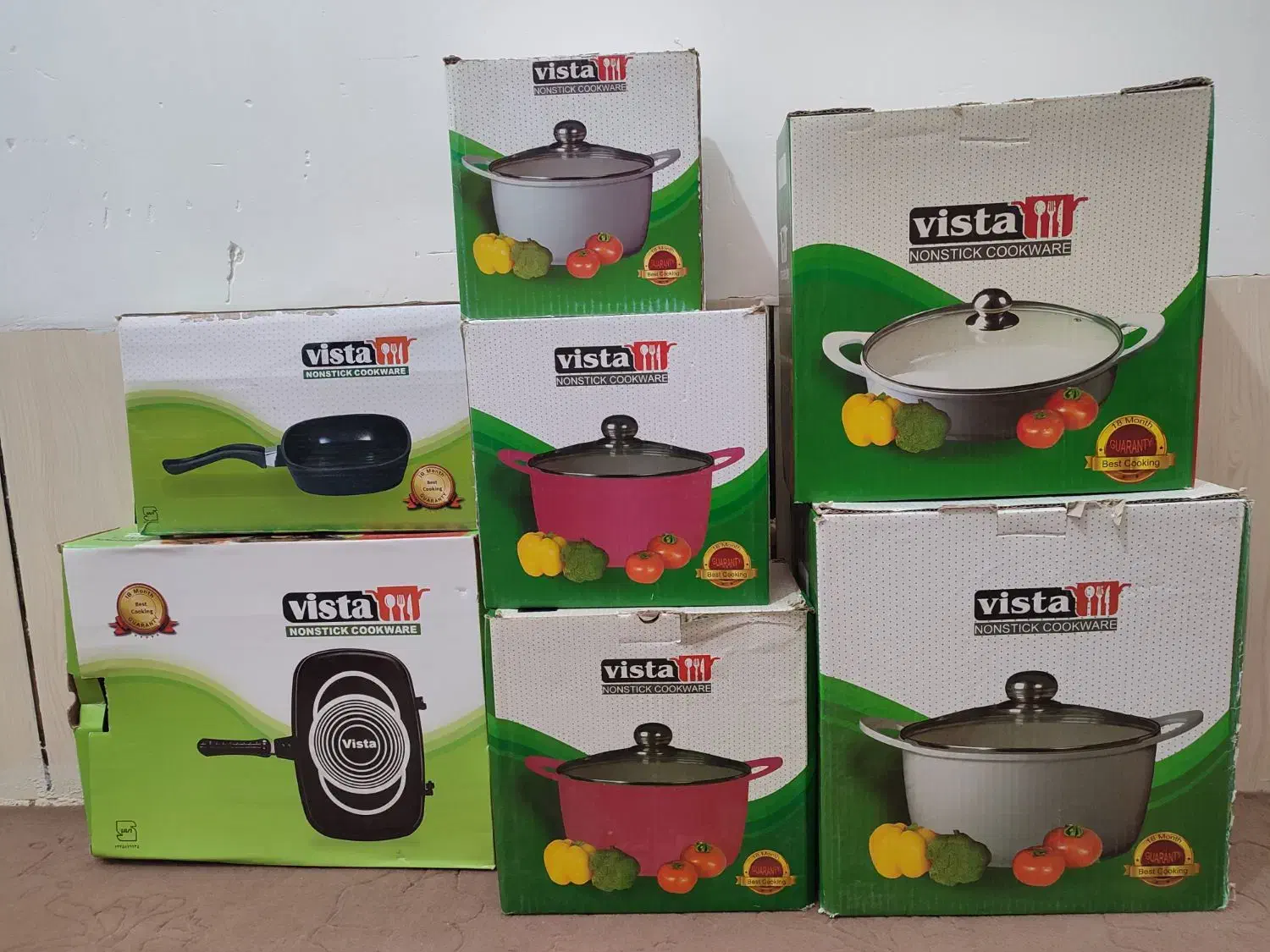 قابلمه 12پارچه ویستا|ظروف پختوپز|شهرضا, |دیوار