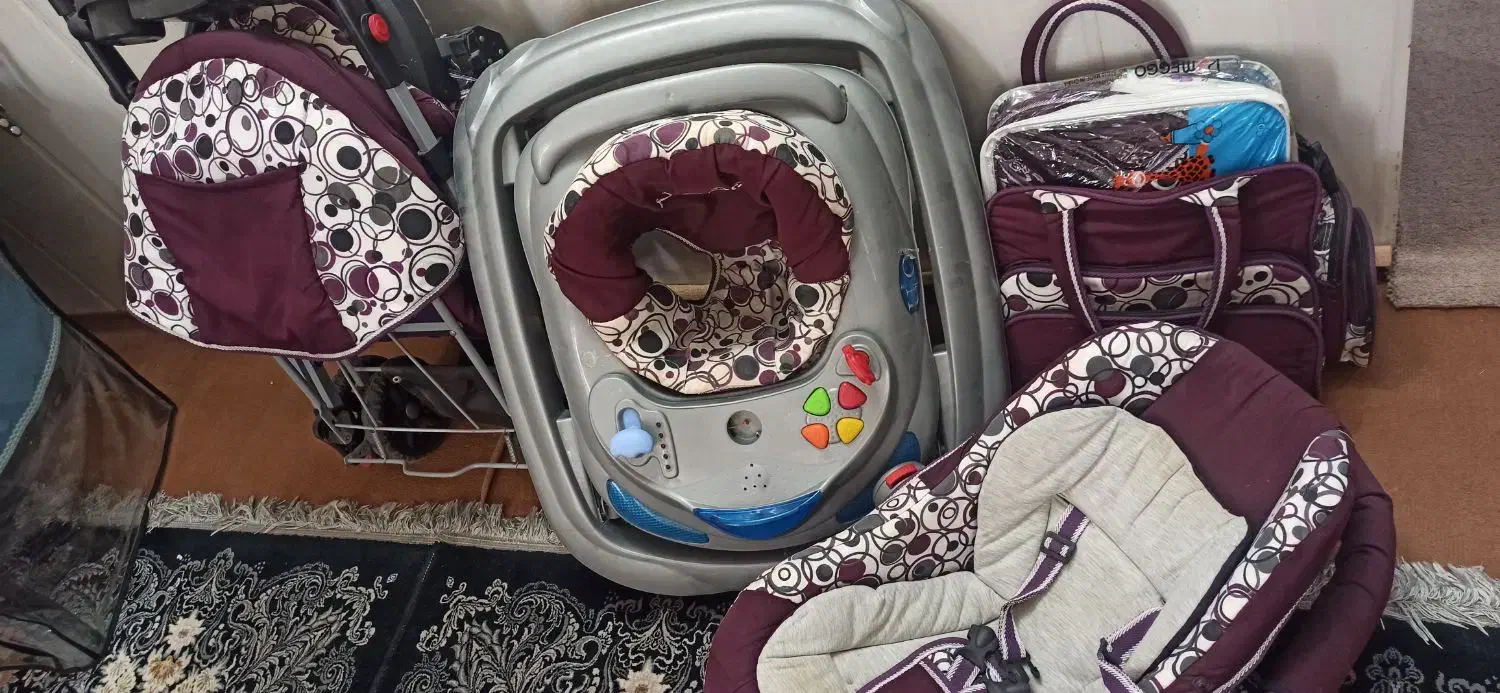 کریر روروئک ساک دلیجان پتو و رخت خواب گهواره میلاد|کالسکه و لوازم جانبی|میبد, |دیوار