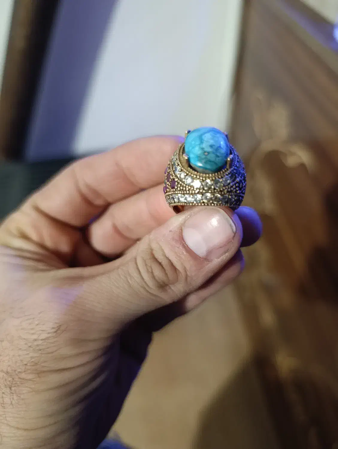 انگشتر چند جواهر نقره|جواهرات|تبریز, |دیوار