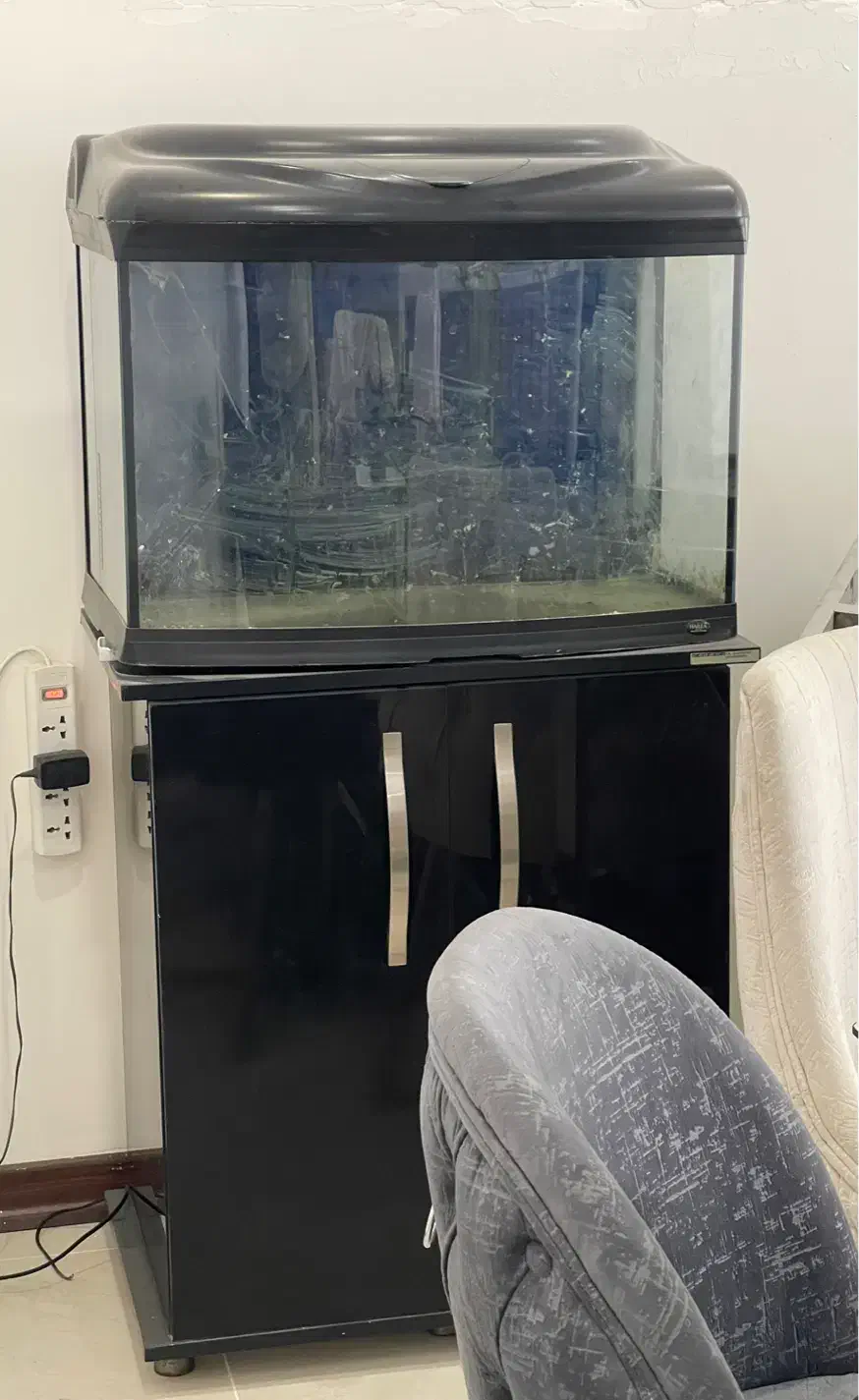 اکواریوم ماهی شرکتی با میز و کمد|ماهی|باغستان, |دیوار