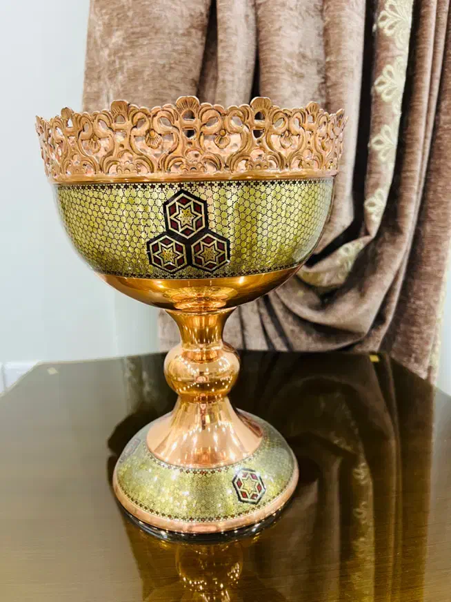 آجیل خوری مس و خاتم شبکه بری ممتاز از برند آقاجانی|صنایع دستی و سایر لوازم تزئینی|تهران, مطهری|دیوار