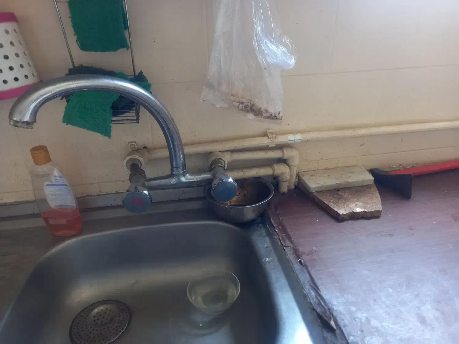 شیر ظرفشویی|آب‌چکان و نظم‌دهنده ظروف|شاهرود, |دیوار