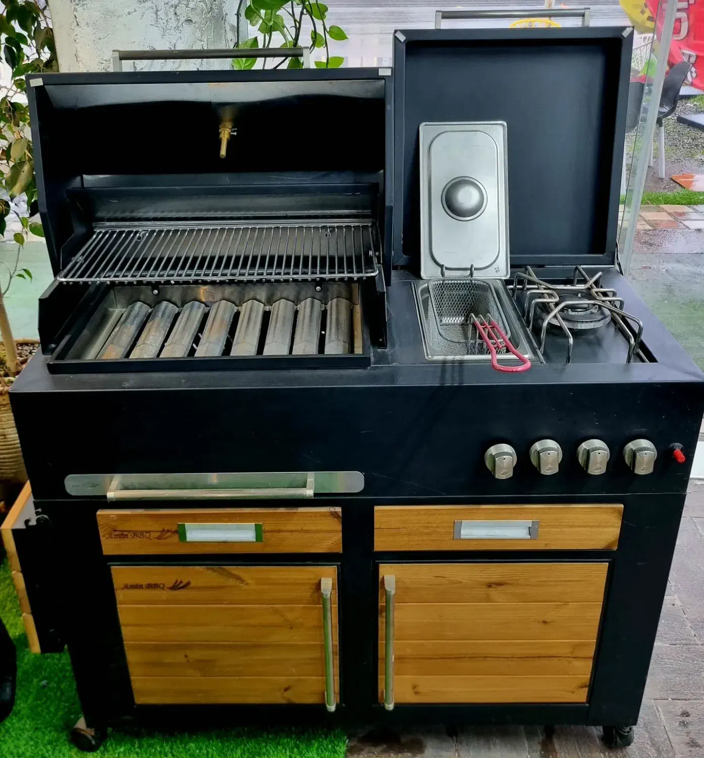 باربکیو گازی استیل|اجاق گاز و لوازم برقی پخت‌وپز|رشت, حومه رشت|دیوار