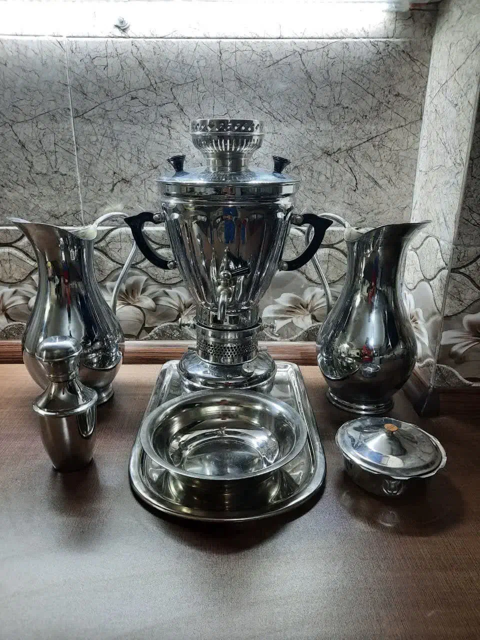 سماور نفتی نو همراه متعلقات|کلکسیون اشیاء عتیقه|شاهین‌شهر, فیض|دیوار