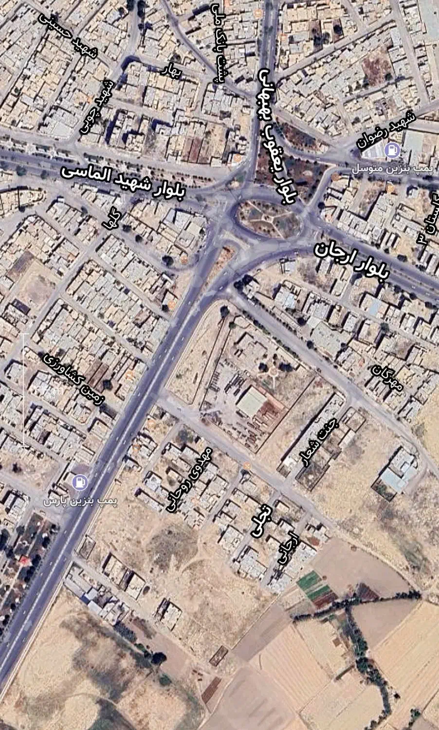 زمین تجاری روبروی پمپ بنزین پردیس|فروش زمین و ملک کلنگی|بهبهان, |دیوار