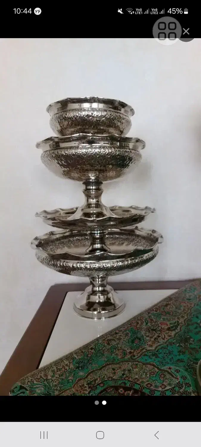 ظروف ۴ تیکه پذیرایی|ظروف سرو و پذیرایی|سنندج, |دیوار