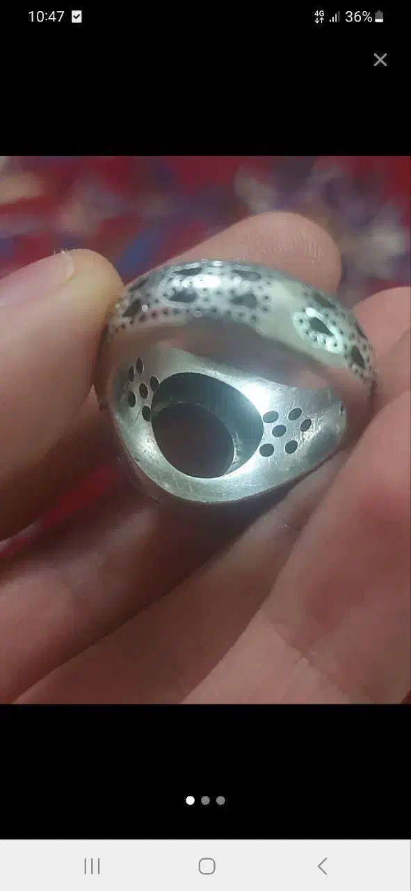 دو عدد انگشتر نقره قدیمی|بدلیجات|مبارکه, |دیوار