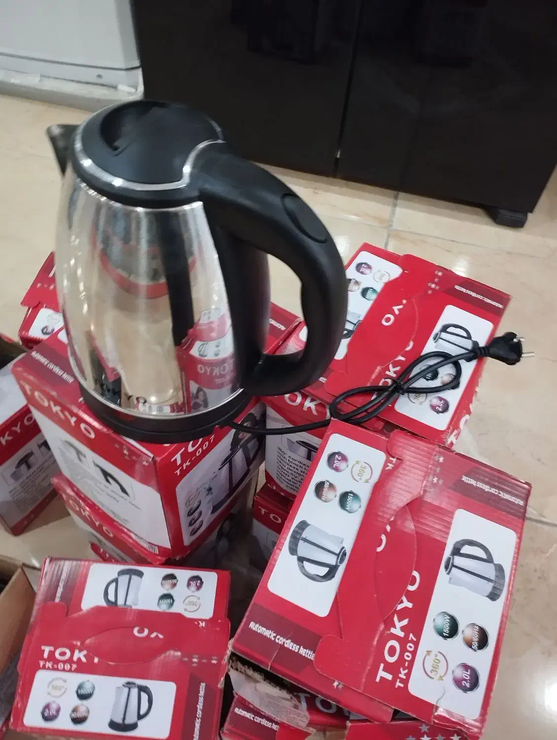کتری برقی اتوماتیک جنس با کیفیت ترکیه و کلی محصول|سماور، چای‌ساز، قهوه‌ساز|بندر کنگان, |دیوار