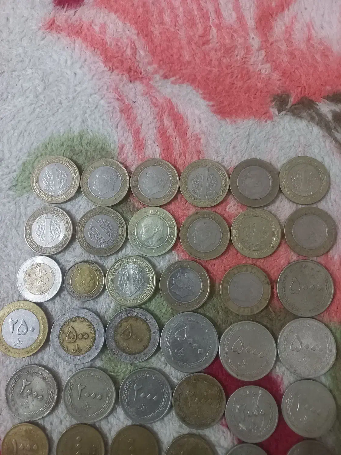 تعدادی سکه ترکیه ای ایرانی فوری|کلکسیون سکه، تمبر، اسکناس|هشتگرد, شهرک ولیعصر (مصلی)|دیوار