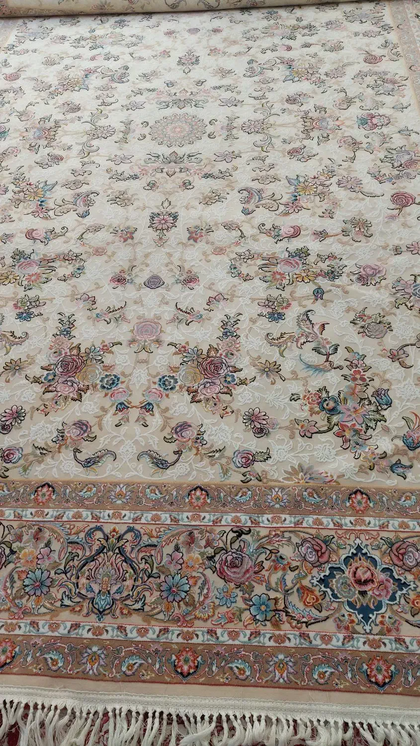 دوعدد فرش ۹ متری طرح برجسته کرم|فرش|ری, دولت‌آباد|دیوار