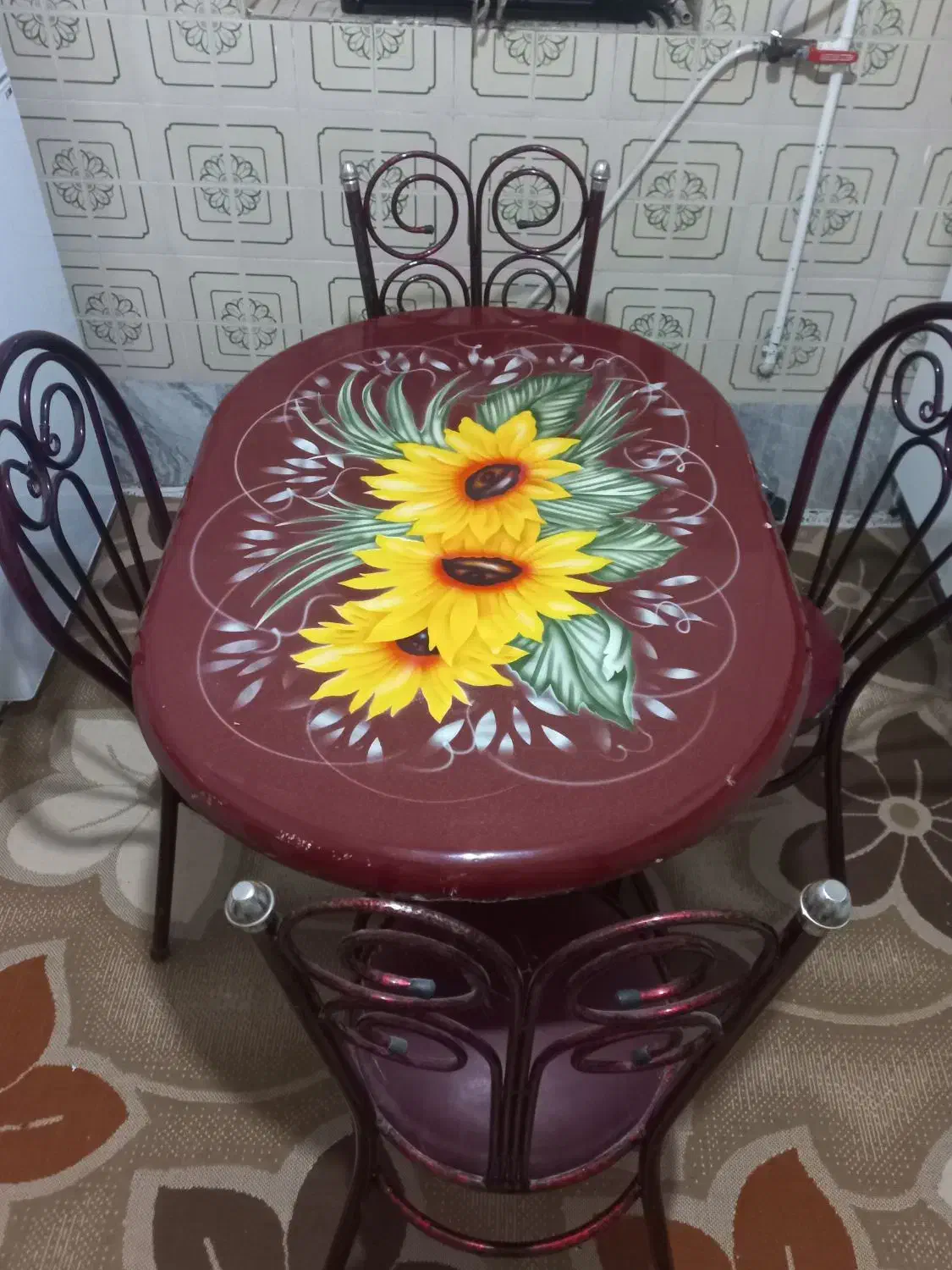 میز نهار خوری|میز و صندلی غذاخوری|سنقر, |دیوار