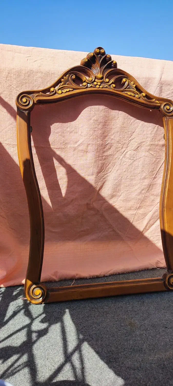 قاب عکس چوبی منبت کاری شده|تابلو، نقاشی، عکس|چهاردانگه (تهران), |دیوار