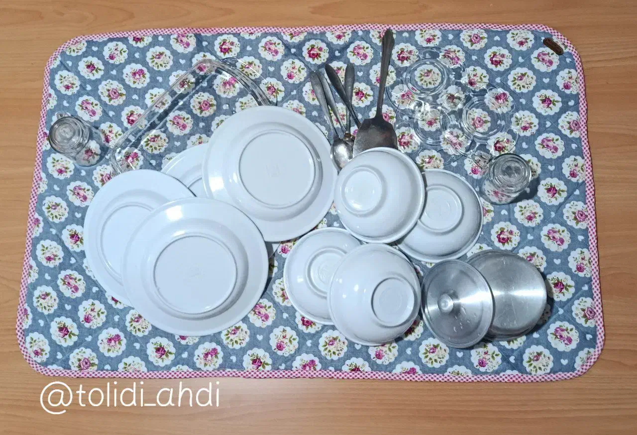 تکه های سرویس آشپزخانه|سفره، حوله، دستمال آشپزخانه|قم, میرزائیه|دیوار