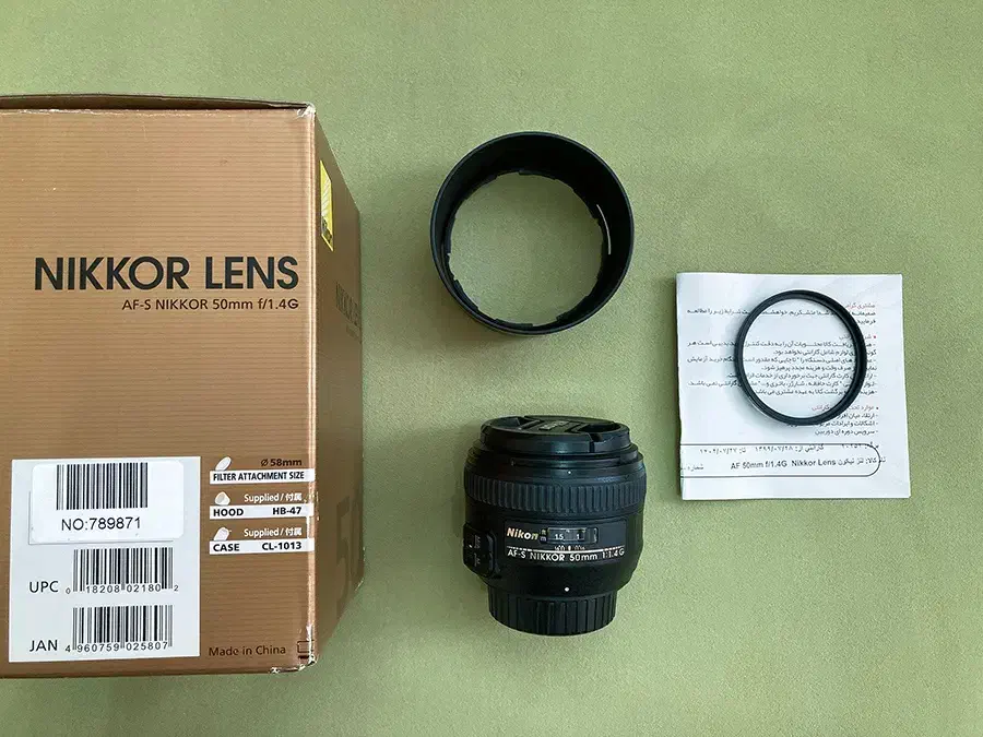 لنز نیکون Nikon 50 f1/4G کاملا مشابه آک|دوربین عکاسی و فیلمبرداری|تهران, فلسطین (میدان انقلاب)|دیوار