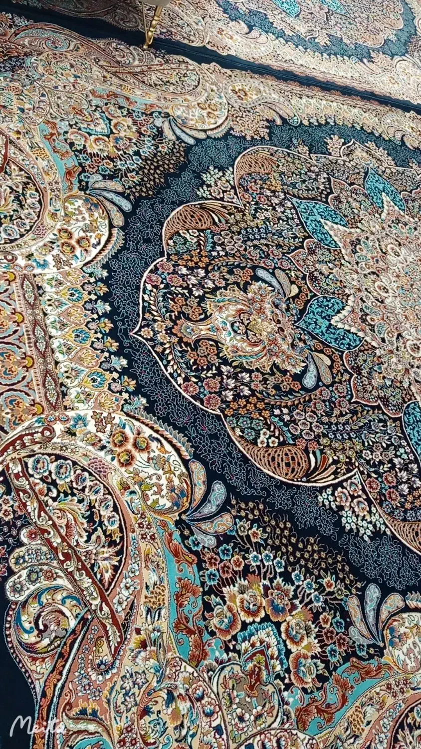 فروش فرش نگین ابریشم مشهد ۷۰۰شانه|فرش|خواف, |دیوار