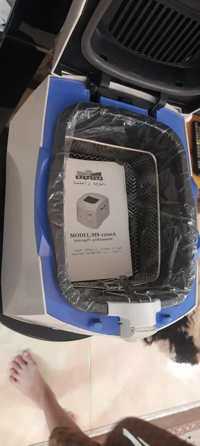 سرخ کن نو و اکبند شده ۸ لیتری با صافی روغن گیر...|اجاق گاز و لوازم برقی پخت‌وپز|آمل, |دیوار