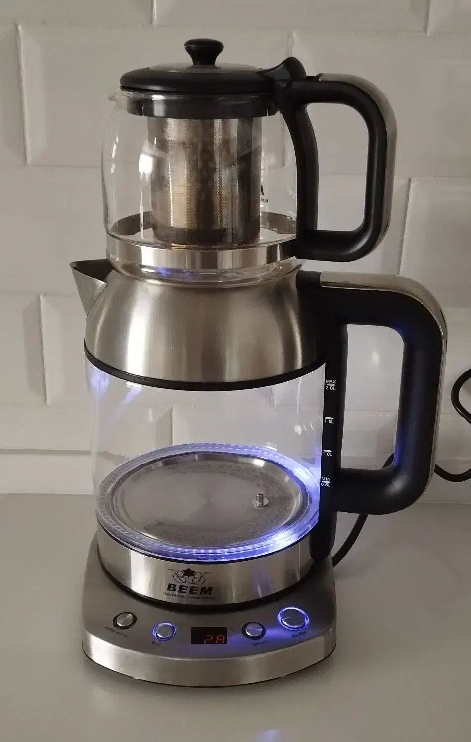 چایساز برقی رو‌همی حرفه ای بیم|سماور، چای‌ساز، قهوه‌ساز|قم, پردیسان|دیوار