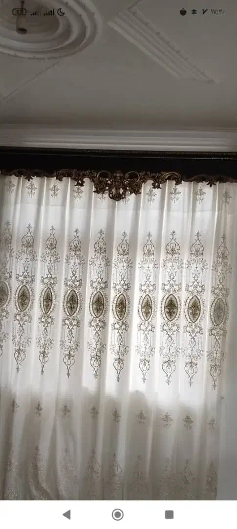 پرده دو عدد|پرده، رانر، رومیزی|رشت, حومه رشت|دیوار