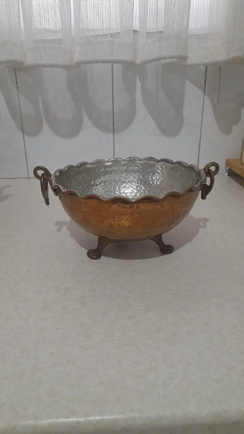 میوه خوری مس|ظروف سرو و پذیرایی|قم, باجک دو|دیوار