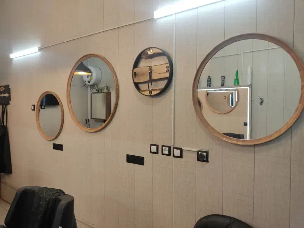 اینه گرد۶۰-۷۰-۸۰|آینه|شیراز, زرگری|دیوار