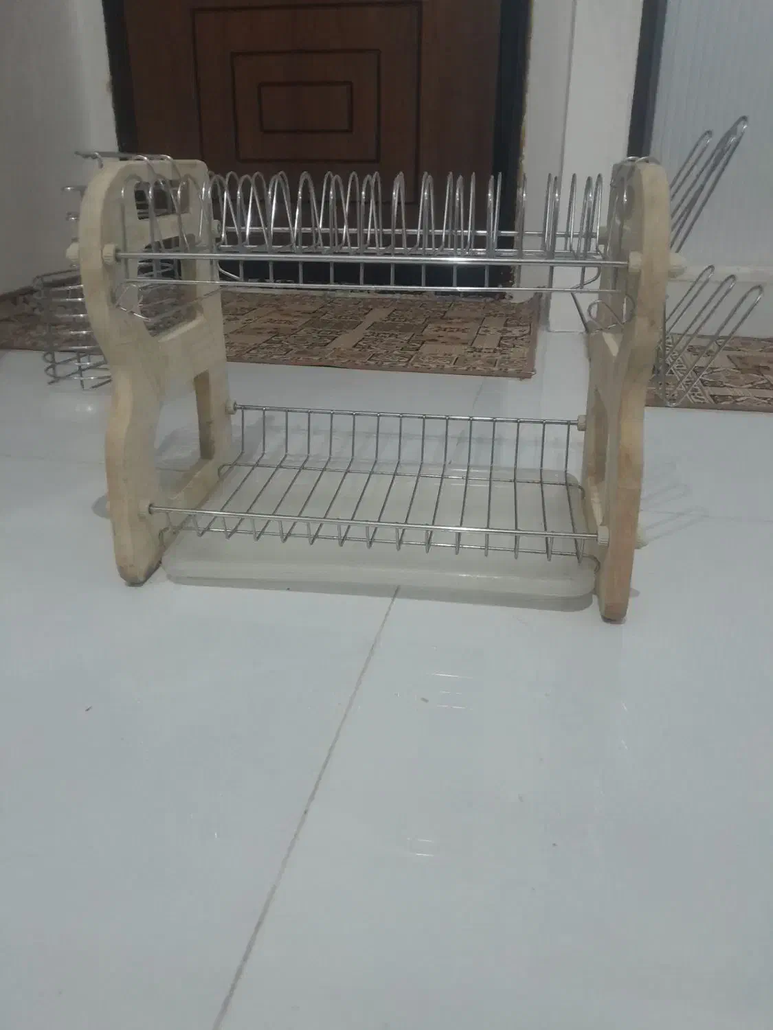 آب چکان چوبی،|آبچکان و نظمدهنده ظروف|ملایر, |دیوار