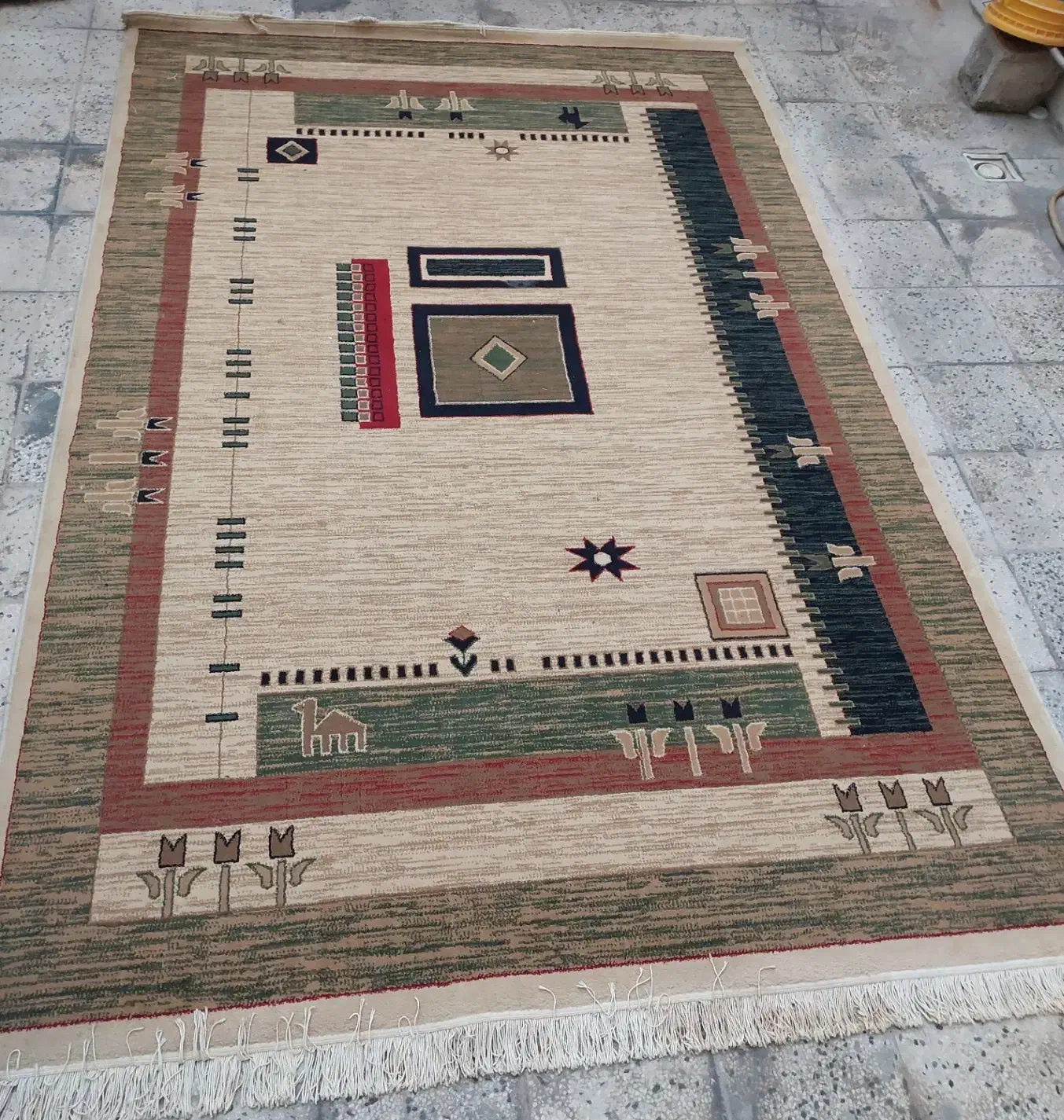 گلیم فرش ۹ متری|گلیم، جاجیم، گبه|دوگنبدان, |دیوار