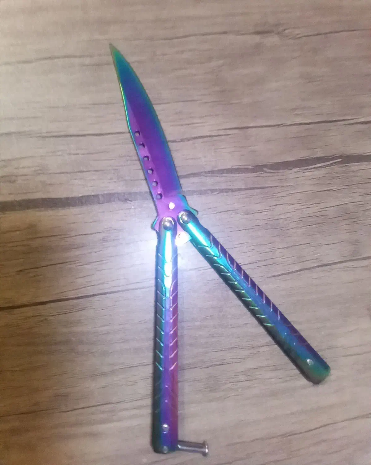 چاقو پروانه ای هفت رنگ اصل|کلکسیون و سرگرمی|سراب, |دیوار