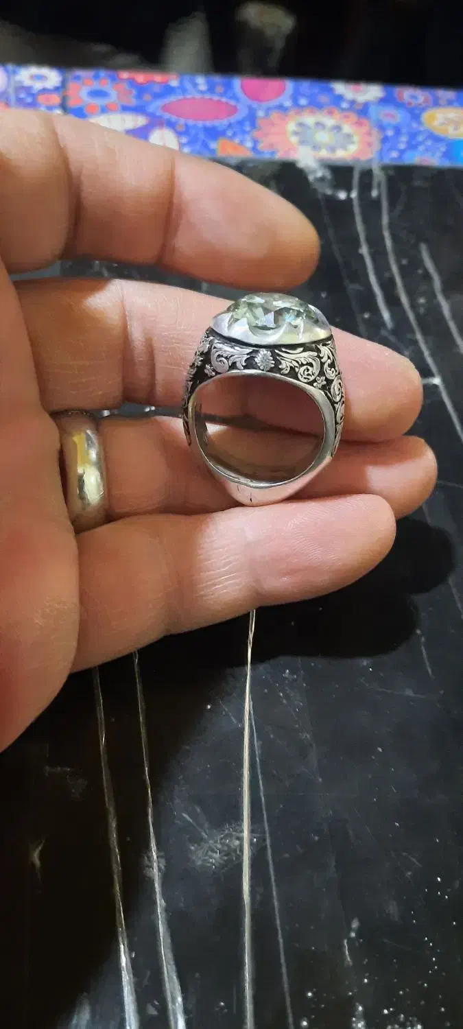 انگشتر موزنایت قلم کاری استاد الماسی|جواهرات|ارومیه, |دیوار