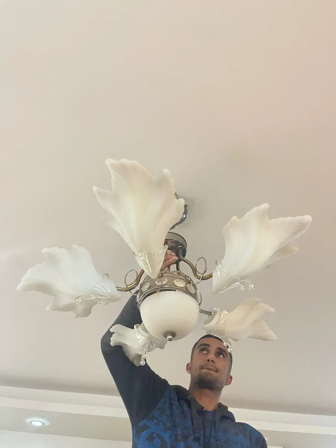 یک جفت لوستر|لوستر و چراغ آویز|شیراز, آبیاری|دیوار