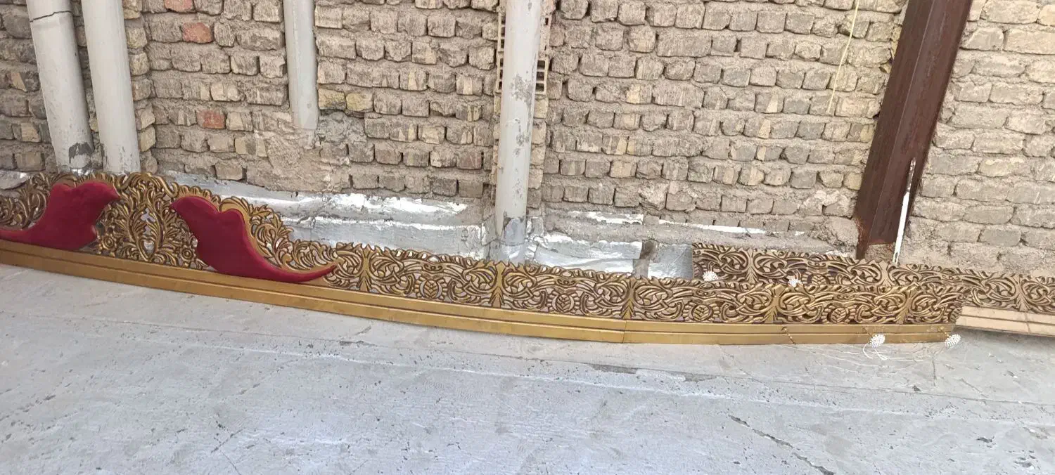 کتیبه پرده|پرده، رانر، رومیزی|قم, نیروگاه|دیوار