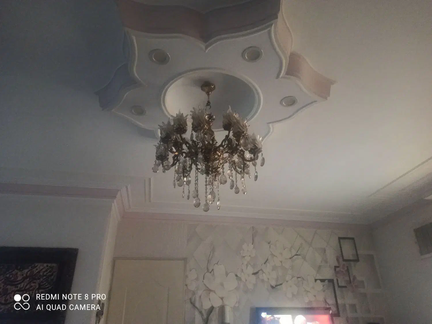 لوستر 8شاخه 16لامپ سالم|لوستر و چراغ آویز|پاکدشت, پاکدشت (مامازند)|دیوار